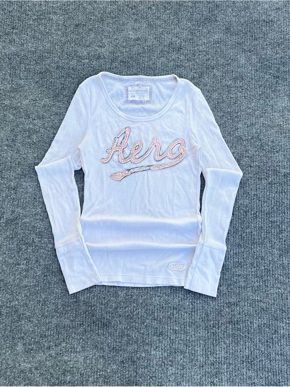Y2K Aeropostale Waffle Long Sleeve Tee